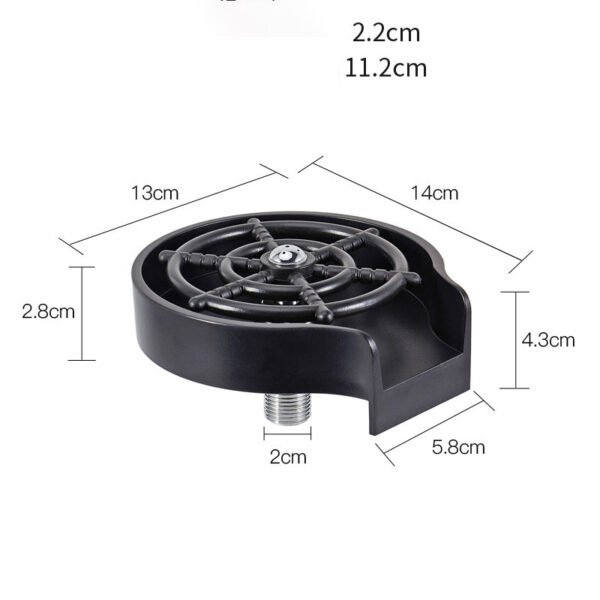 Bar Counter Cup Washer Sink High-pressure Spray Automatic Faucet Coffee Pitcher Wash Cup Tool Kitchen - Image 10